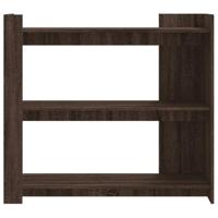 Wandtafel 100x35x90 cm bewerkt hout bruin eikenkleurig - thumbnail