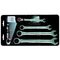 KS Tools 503.4204 5034204 Ringsleutel met ratelset Sleutelbreedte (metrisch) 10 - 19 mm - thumbnail