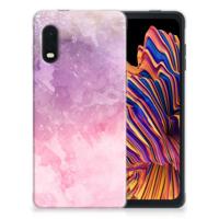 Smartphone hoesje Samsung Xcover Pro Pink Purple Paint - thumbnail