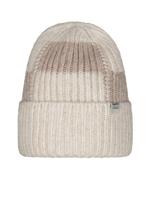 Barts Zias Beanie Dames Muts Cream One Size - thumbnail