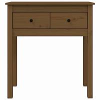 Wandtafel 70x35x75 cm massief grenenhout honingbruin - thumbnail