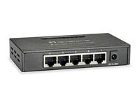 LevelOne Netwerk Switch 5 Port Gigabit Ethernet 9K Metaal RJ45 - thumbnail