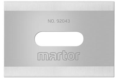 Martor Mes | lengte 26 mm | breedte 18,5 mm | dikte 0,4 mm | 10 stuks/dispenser - 92043.66 92043.66 Martor Mes | lengte 26 mm | breedte 18,5 mm | dikte 0,4 mm | 10 stuks/dispenser - 92043.66 92043.66