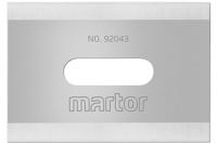 Martor Mes | lengte 26 mm | breedte 18,5 mm | dikte 0,4 mm | 10 stuks/dispenser - 92043.66 92043.66 - thumbnail