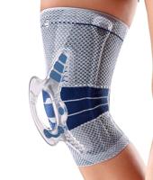 Bauerfeind GenuTrain A3 Artrose Kniebrace - 3 - Links - Grijs - thumbnail