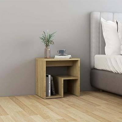 VidaXL Nachtkastje 40x30x40 cm bewerkt hout sonoma eikenkleurig