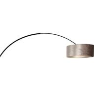 Steinhauer Vloerlamp Sparkled light 8128 zwart kap zilveren velours - thumbnail