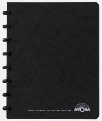 Atoma meetingbook, ft A5, zwart, geruit 5mm Atoma meetingbook, ft A5, zwart, geruit 5mm