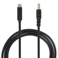 USB-C/type-C naar 5 5 x 2.5 mm laptop voeding oplaadkabel kabel lengte: ongeveer 1.5 m - thumbnail