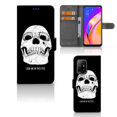 Telefoonhoesje met Naam OPPO Reno5 Z | A94 5G Skull Eyes Telefoonhoesje met Naam OPPO Reno5 Z | A94 5G Skull Eyes