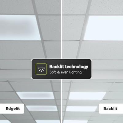 LED Paneel - 60x60 cm - 36 Watt - 4860lm (135lm/W) - 6500K daglicht wit - Flikkervrij - UGR22 - 5 jaar garantie