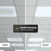LED Paneel - 60x60 cm - 36 Watt - 4860lm (135lm/W) - 6500K daglicht wit - Flikkervrij - UGR22 - 5 jaar garantie - thumbnail