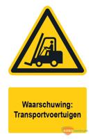 Waarschuwingsbord / sticker transportvoertuigen met tekst - A3 - thumbnail