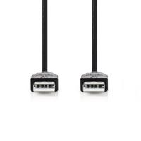 Nedis CCGP60000BK20 Usb 2.0-kabel A Male - A Male 2,0 M Zwart - thumbnail