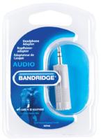 Bandridge Blue Hoofdtelefoon Adapter (3.5mm M - 6.3mm F Stereo) - thumbnail