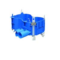 HW252-F holle wanddoos dubbel 50 mm 2x16/19/20mm gipsplaat of houtenwand - thumbnail