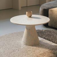 Zuiver Ronde Salontafel 'Victoria' Terrazzo, 50cm, kleur Wit - thumbnail