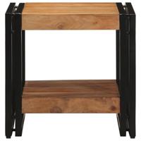 Salontafel Bruin 40 x 40 x 38 cm Massief acaciahout - thumbnail