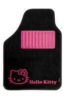 Vloermattenset voor auto Hello Kitty Zwart Roze (4 pcs) - thumbnail