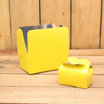 Bonbon doosjes - Chocolade doosje - Geel HOOG - 24 stuks