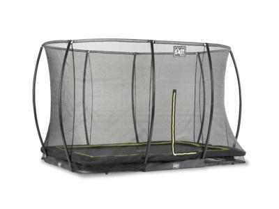 Exit Silhouette InGround trampoline met net - 366 x 244 cm - Zwart