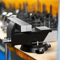 Hoogwaardige Bankschroef Zwart Staal 125mm - thumbnail