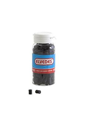 Elvedes rubberen o-ringen voor rem/ schakelkabel ø1,1-1,5mm zwart (potje met 250 stuks)