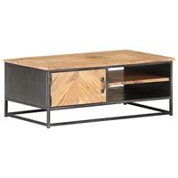 Salontafel 90x50x35 cm massief acaciahout - thumbnail
