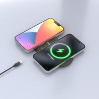 Draadloze oplader Aisens ASCH-15W2WC060-BK Zwart - thumbnail