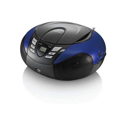 Lenco SCD-37 USB Blue Portable FM Radio CD and USB player Blue - SCD-37 USBBLUE Lenco SCD-37 USB Blue Portable FM Radio CD and USB player Blue - SCD-37 USBBLUE