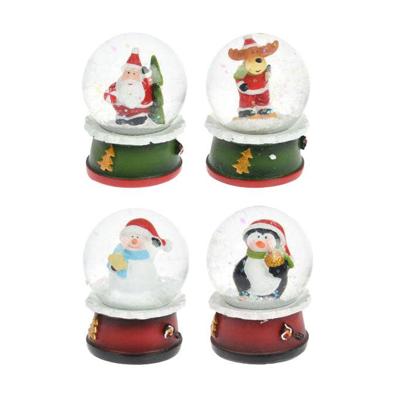 Waterbal met Kerstfiguur, 4,5cm Waterbal met Kerstfiguur, 4,5cm