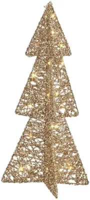 Luca Lighting LED decoratie boom 30 lampjes champagne Ø 27 x 60cm