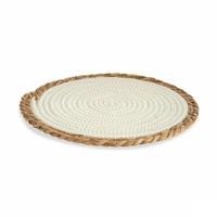Placemat Gift Decor Wit Natuurlijk Natuurlijke Vezel 30 x 1 x 30 cm (48 Stuks) - thumbnail