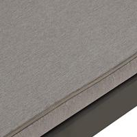 Loungebank met kussen kunststof grijs - thumbnail