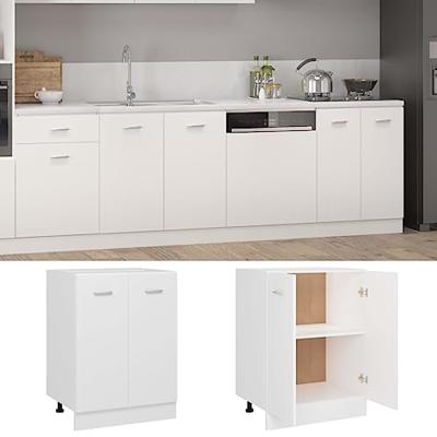 Onderkast Lyon 60x46x81,5 cm bewerkt hout wit