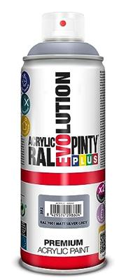 Sprayverf Pintyplus Evolution RAL 7001 Grijs Zilverkleurig 400 ml Mat