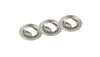 Trio Set ronde inbouwspotsJura (3x) GU10 8,3cm metaalgrijs - 650100307 - thumbnail