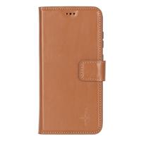 NorthLife Samsung Galaxy S25 - Leren Afneembare 2-in-1 bookcase telefoonhoes - Cognac - thumbnail