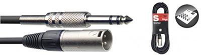 Stagg SAC6PSXM Verloopkabel Jack Naar XLR M