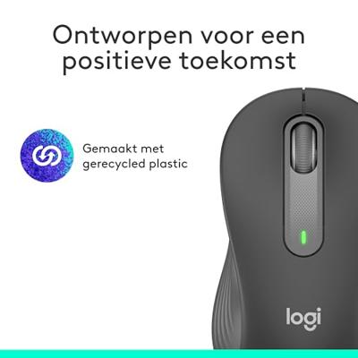 Logitech Signature M650 Large Grafiet Linkshandig Draadloze Muis - thumbnail