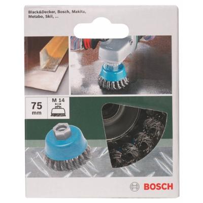 Bosch Accessoires Komstaalborstel | Gegolfde Draad | Vermessingd | 75 mm - 2609256503