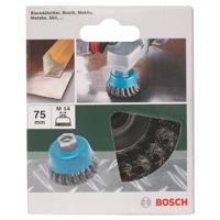 Bosch Accessories Komborstel voor haakse- en rechte schuurmachine - geribbelde draad, vermessingd, 75 mm 2609256503 1 stuk(s) - thumbnail