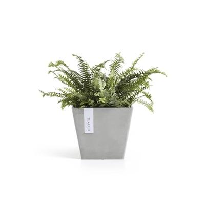 Ecopots Rotterdam kunststof bloempot Wit/Grijs - Ø 18,3 cm Ecopots Rotterdam kunststof bloempot Wit/Grijs - Ø 18,3 cm