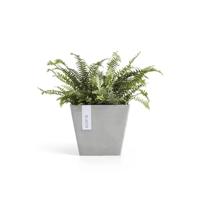 Ecopots Rotterdam kunststof bloempot Wit/Grijs - Ø 18,3 cm - thumbnail