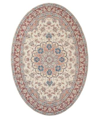 Heritaged Buitenkleed ovaal Vintage - Valenca Nova crème|rood - Heritaged Buitenkleed ovaal Vintage - Valenca Nova crème|rood -