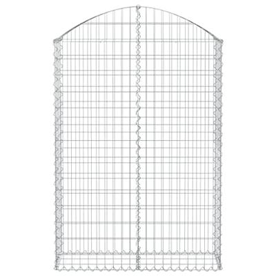 Schanskorf gewelfd 100x30x140/160 cm gegalvaniseerd ijzer Schanskorf gewelfd 100x30x140/160 cm gegalvaniseerd ijzer