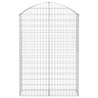 Schanskorf gewelfd 100x30x140/160 cm gegalvaniseerd ijzer - thumbnail