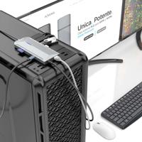 AISENS - ASUC-12P005-GR - USB-C Dock 12-in-1, USB-C A 2xHDMI, 1xRJ45, 3xUSB-A, 2xUSB-C, 1xUSB-C PD, 1xAudio, 1xSD, 1xMicro SD, Grijs, 30cm - thumbnail