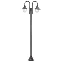 VidaXL Paalverlichting tuin e27 220 cm aluminium brons 2-delig - thumbnail