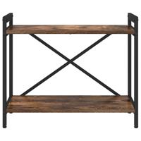 Boekenkast Gerookt eiken 60 x 30 x 48.5 cm Bewerkt hout - thumbnail